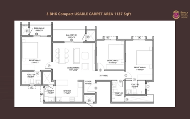 Birla Evara  ground floor plan